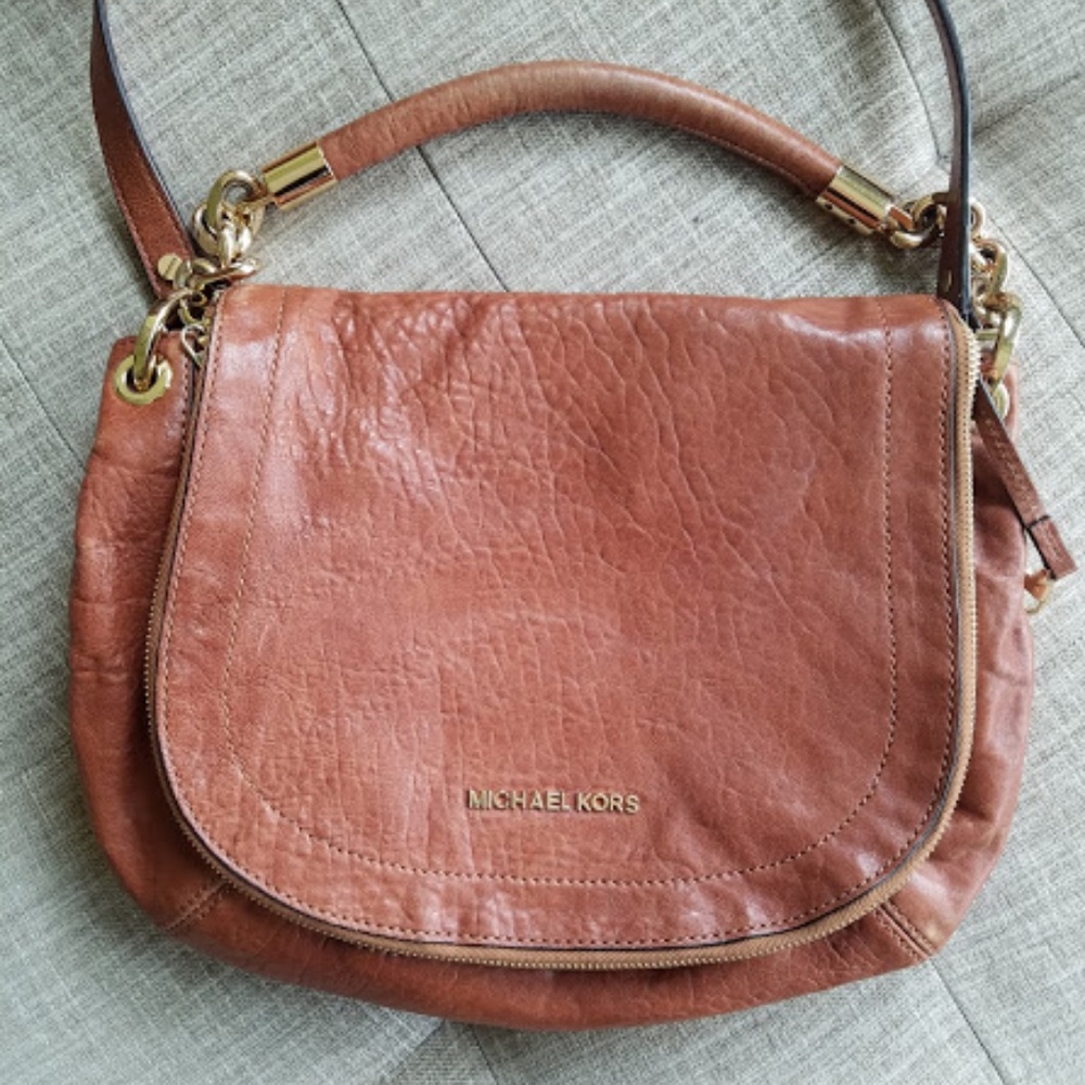 Michael Kors Leather Saddle bag